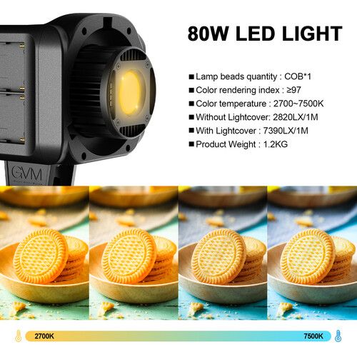  GVM SD80D Bi-Color LED Monolight