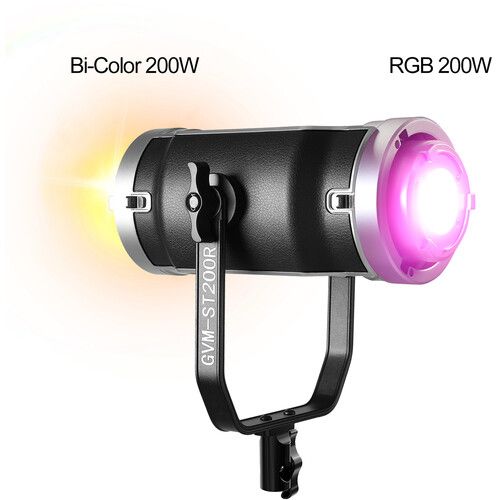  GVM LED RGB and Bi-Color Double-Headed Video Light (200W)