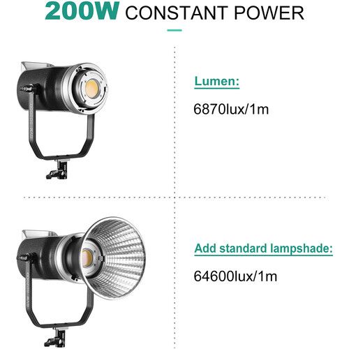  GVM SD200D Bi-Color LED Monolight