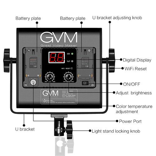  GVM 560AS Bi-Color LED Light Panel (2-Light Kit)