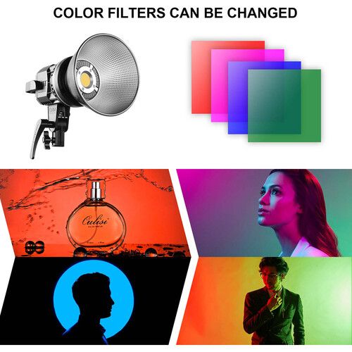  GVM LED Video Soft Light (Daylight-Balanced) LS-p80s LED 2-Light Kit with Filters