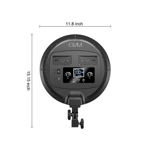  GVM LED Bi-Color Soft Video Light Panel Kit with Two Stands