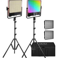 GVM 50SM Double-Sided Bi-Color & RGB LED Light Panel (2-Light Kit)