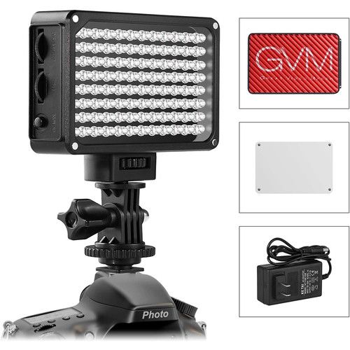  GVM Professional Video Variable On-Camera Video Light LED Panel Kit