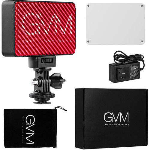  GVM Professional Video Variable On-Camera Video Light LED Panel Kit