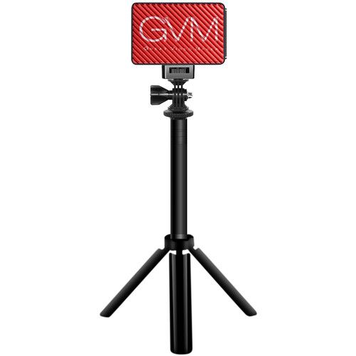  GVM Variable-Color On-Camera LED Light Kit with Mini Tripod & Suction Mount