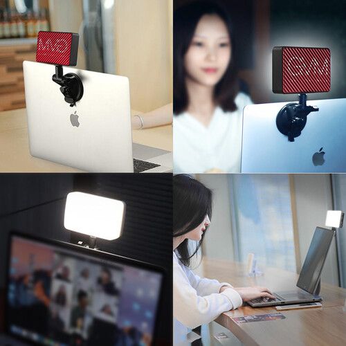  GVM Variable-Color On-Camera LED Light Kit with Mini Tripod & Suction Mount