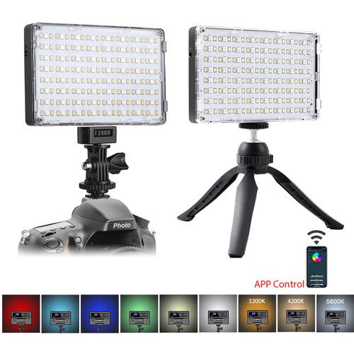  GVM Dual RGB-10S SMD LED Video Light Kit