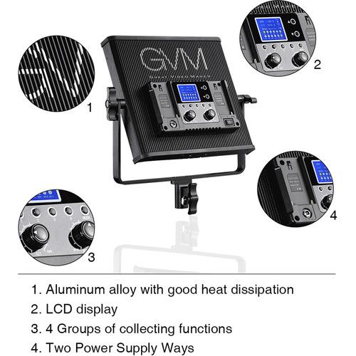  GVM 520S-B Bi-Color LED 3-Panel Kit