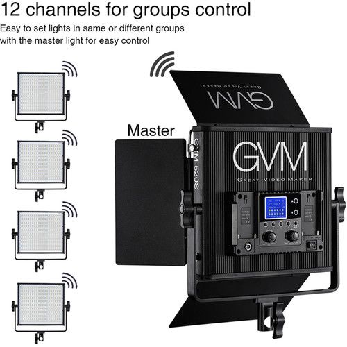  GVM 520S-B Bi-Color LED 3-Panel Kit