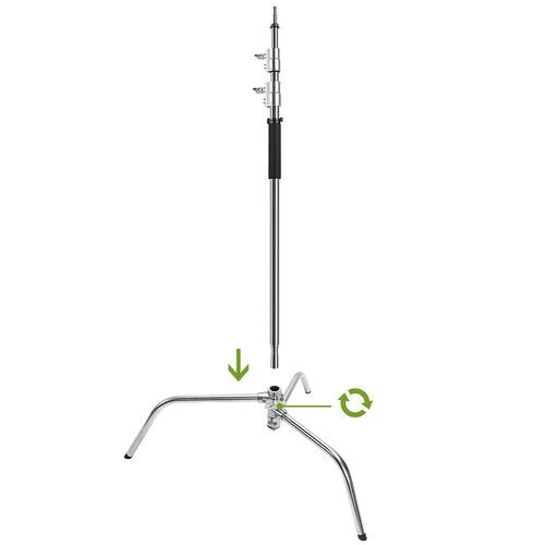  GVM C360 Turtle Base C-Stand and Cross Arm Boom Kit (10.5')