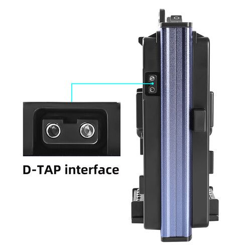  GVM V-Mount Battery Plate Adapter with DC Cable Output for P80S