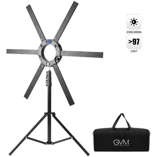  GVM LED Ring Light Soft Light 600S