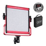 GVM 480 LED Video Panel Light Dimmable Bi-Color Camera Light in Metal Housing with Digital Readout for Studio, Youtube Outdoor Video Photography Lighting Kit 2300K~6800K, CRI97+ TL