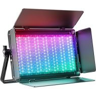 GVM 1500D RGB Video Light, 75W Photography Light with Bluetooth Control, Led Panel Light for Photography, YouTube Studio, Video Shooting, Broadcasting, Conference, 1128 Led Beads