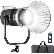 GVM 200W LED Video Light, 5600K Continuous Output Lighting LED COB Light with DMX/Bluetooth App Control, YouTube Studio Light for Film Recording Photography, CRI 97+, 65000lux@1m