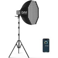 GVM SD80D 80W LED Video Light Kit with Softbox, Bowens Mount, CRI97+, 2700K-7500K Color Temperature, APP Control, and Tripod Stand for Video and Wedding Shooting
