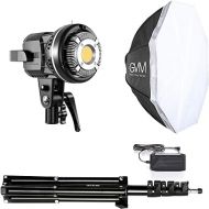 GVM 80W Video Light, Studio Lights for Photography, Softbox Lighting Kit with Bowens Mount, CRI97+ 5600K Colour Temperature , 22in Softbox, Tripod Stand, YouTube, Video, Wedding