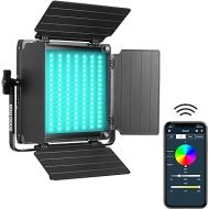 GVM RGB LED Video Light, 800D Photography Lighting with APP Control, Video Light for YouTube Outdoor Studio, Led Panel Video Light (Not Include Stand)