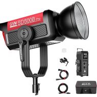 GVM Pro SD500B 500W Led Video Light, Studio Lights with Bowen Mount, 61600lux/1m Photography Lighting kit with 45° Standard Cover, Continuous Output Video Lighting with Controller, CRI 97+, 2700-6800K