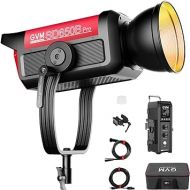 GVM Pro SD650B 650W Led Video Light, Studio Light with Bowen Mount, 81300lux/m Photography Lighting kit with 45° Standard Cover, Continuous Output Video Lighting with Controller, CRI 97+, 2700-6800K