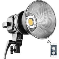 GVM Great Video Maker 80W Portable LED Video Light White 5600K Daylight Balanced Video Light, CRI 97+ Continuous Lighting Bowens Mount for Video Recording, Children Photography, Outdoor Shooting