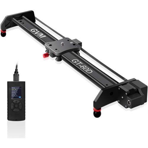 GVM Great Video Maker Motorized Camera Slider Video Rail Track Dolly with Controller Video Shooting Time-Lapse Aluminum Alloy Video Slider for Interview Film Photography