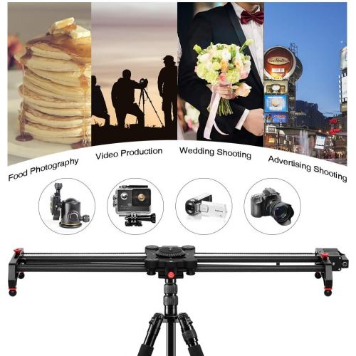 GVM Great Video Maker GVM Motorized Camera Slider, 48/120CM Carbon Fiber Camera Slider with Time-Lapse Photography, Automatic Round Trip, Tracking Shooting and 120 Degree Panoramic Shooting, with Remote