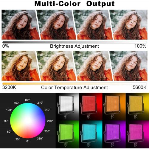  [아마존베스트]GVM Great Video Maker GVM RGB LED Video Lighting Kit with APP Control, 50W 360° Full Color Led Video Lights, Photography Lighting Video Light Kit with 8 Applicable Scenes, 2 Packs Led Panel Lights for V