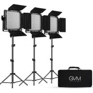[아마존베스트]GVM Great Video Maker GVM 3 Pack LED Video Lighting Kits with APP Control, Bi-Color Variable 2300K~6800K with Digital Display Brightness of 10~100% for Video Photography, CRI97+ TLCI97 Led Video Light P