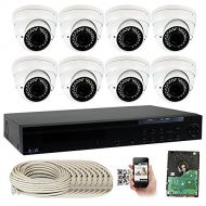 GW Security Inc GW Security 16 Channel 5MP NVR with 8 x PoE 5MP HD 1920p 2.8~12mm Varifocal lens Indoor Security IP Camera and (Pre-installed 4TB HDD, 4x HDD bay, up to 24TB total)