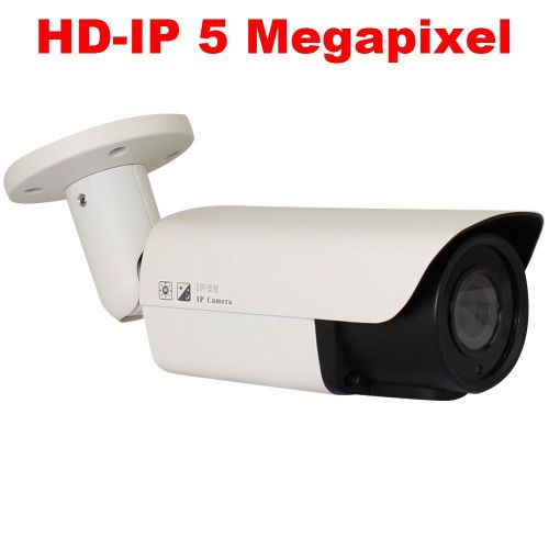  GW Security Inc GW Security VDG2040IP HD Network ONVIF PoE 5MP 1080P Security Bullet IP Camera (White)