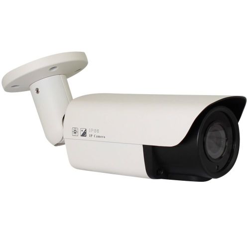  GW Security Inc GW Security VDG2040IP HD Network ONVIF PoE 5MP 1080P Security Bullet IP Camera (White)