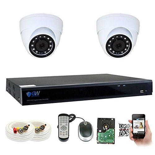  GW Security Inc GW Security VDW8CH6C37HD 8 Channel DVR with 1200TVL Weatherproof CCTV Surveillance Security Camera System