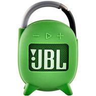 GWCASE Case Compatible with JBL Clip 4 Portable Bluetooth Speaker. Silicone Carrying Protective Cover Holder for Waterproof Speakers -Green