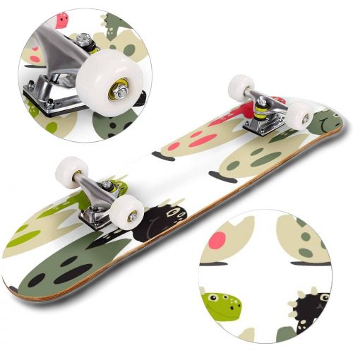  GWFERC Amazon Warrior with Two Swords cuts Off The Dragon Head Stock Skateboard 31x8 Double-Warped Skateboards Outdoor Street Sports Skateboard for Beginners Professionals Cool Adult Teen