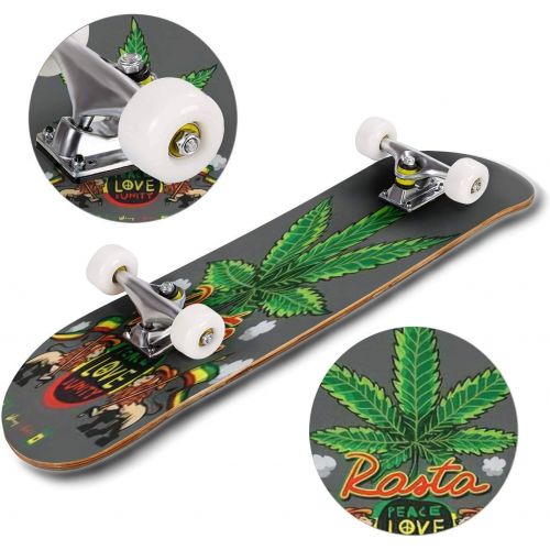  GWFERC Original Contemporary Art of Historical Building Arabian House on Skateboard 31x8 Double-Warped Skateboards Outdoor Street Sports Skateboard for Beginners Professionals Cool Adult