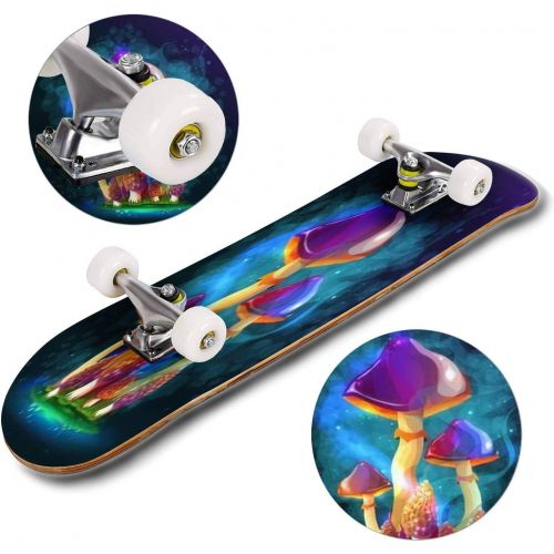  GWFERC Mountain Canyon Lighted by Bright Sunbeams at Sunset in Autumn in Skateboard 31x8 Double-Warped Skateboards Outdoor Street Sports Skateboard for Beginners Professionals Cool Adult