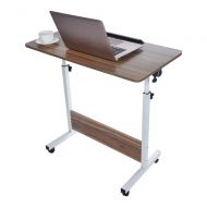 GXOK Adjustable Foldable Laptop Table Bed Tray, Portable Standing Desk with Rise and Land - Sofa Breakfast Table- Study Desk-80cmX40CM [Ship from USA Directly]