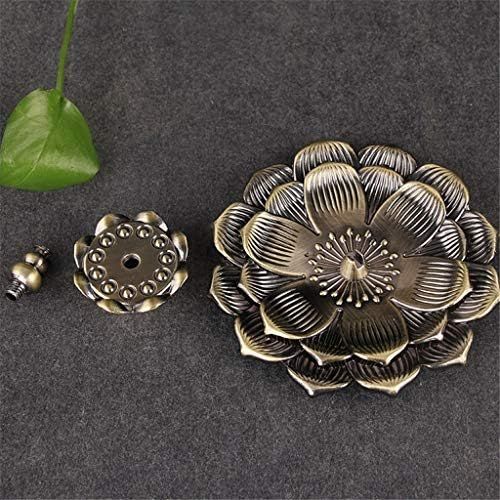  인센스스틱 GXSMG Creative Double Layer Lotus Incense Burner Home Decor Incense Burner Use in Home Tea Room Handmade Stick Incense Burner (Color : B)