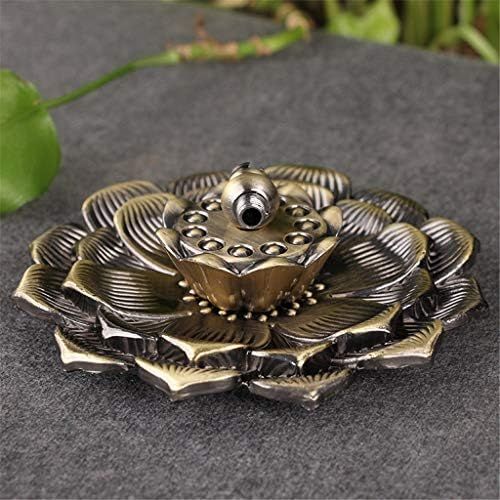  인센스스틱 GXSMG Creative Double Layer Lotus Incense Burner Home Decor Incense Burner Use in Home Tea Room Handmade Stick Incense Burner (Color : B)