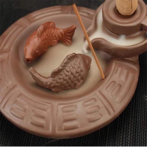  인센스스틱 GXSMG Creative Backflow Incense Burner Ceramic Incense Stick Holder Aromatherapy Censer for Home Office Living Room Teahouse