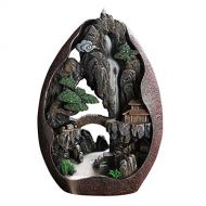 인센스스틱 GXSMG Incense Burner，Lofty Mountains and Flowing Water Backflow Incense Burner Cerative Resin Smoke Waterfall Incense Sticks Holder 20 Pcs Cones