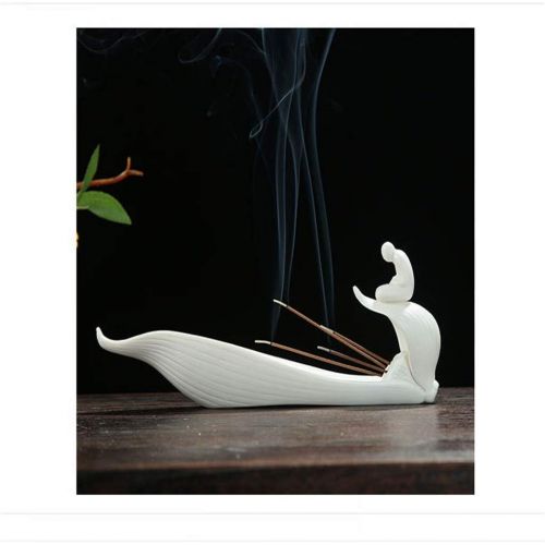  인센스스틱 GXSMG White Ceramic Incense Stick Holder Lotus Creative Zen Incense Censer Home Bouddha Decor