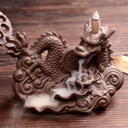  인센스스틱 GXSMG The Lucky Dragon Censer Home Decor Creative Smoke Backflow Incense Cones The Monk Incense Stick Holder