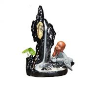 인센스스틱 GXSMG Home Decoration The Little Monk Tower Incense Censer Blackflow Incense Cones or Incense Stick Smoke Ceramic Censer