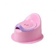 GYL Mobile toilet XSJZ Mobile Toilet, Recessed Handle Portable Mobile Potty for Household Childrens Toilet 3 Colors (Color : Pink)