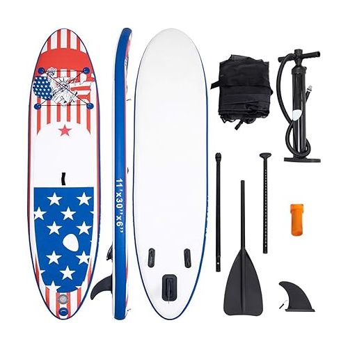  Gymax Stand Up Paddle Board, 6