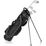 GYMAX Golf Stand Bag, Lightweight Stand Bag with 3 Way & 4 Pocket, Organized Easy-Storage Stand Bag