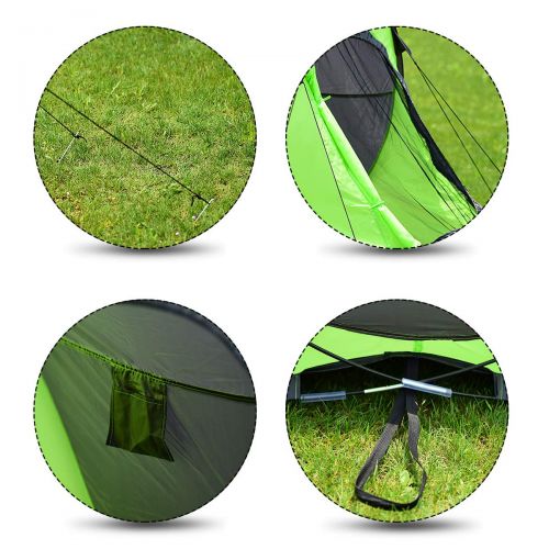  GYMAX Pop-up Tent, Portable Automatic Pop-up Tent Instant Beach Tent with Water Resistant & UV Protection Sun Shelter & Carry Bag, for Family Camping